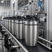 Bouteille shaker professionnelle en acier inoxydable avec grille de mélange intégrée et couvercle à vis sécurisé, logo personnalisé pour la musculation