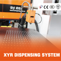 Robot de distribution de colle XYR haute précision, système automatique de distribution d'adhésif thermofusible HWANGSUN 220V pour emballage bois