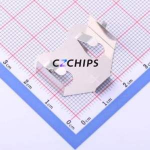 MY-2477-01 Button & Strip Battery Connector Through hole Component (THT) Connector Battery Clip CR2477 Phosphor Bronze Nickel - Product Image 1