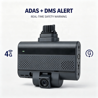 Système DVR mobile 4G 1 à 4 caméras avec alerte ADAS DMS, vue des angles morts, double carte SD, coupure de carburant à distance