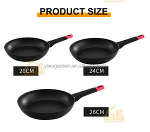 Poêle à pizza en céramique forgée de 22 cm, compatible induction et <span class=keywords><strong>four</strong></span>, passe au lave-vaisselle, grand plateau à pizza pour restaurant et usage domestique - Product Image 5