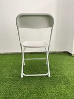 Chaises pliantes portables empilables en plastique blanc, écologiques, pour salle à manger, ferme, extérieur, école, mariage, événement, fête, usage commercial