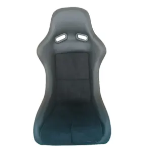 Trafly-asiento de carreras con costuras negras, soporte sólido de ante de PVC, nuevo producto