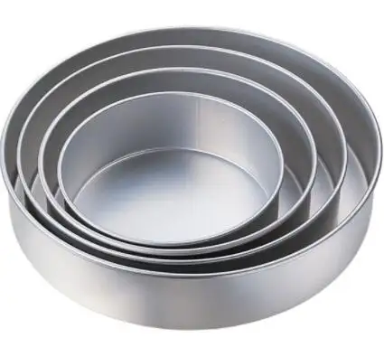 Moule à gâteau en alliage d'aluminium 8 ''10'' 12 ''14'' 16 '', moule à gâteau rond et profond, ustensiles de cuisson