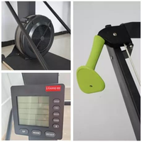 Machine de ski à résistance à l'air pour exercices cardio, équipement de gym directement de l'usine, avec support au sol pour usage intérieur, écran LED en acier