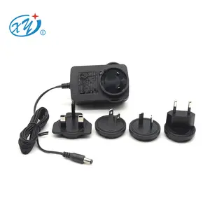 Exchangeable Plug Adapter 12v 2a 2amp 2000ma 9v 15v 24v 500ma 1a 1.5a 2.5a Ac Dc Adapter Detachable Plug Power Adapter