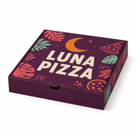 Mehrgrößen-Pizzakartons nach Maß Bedruckte Wellpappe-Lieferboxen für Restaurants und Catering-Unternehmen