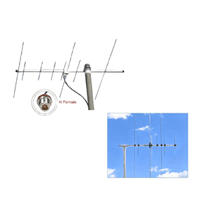 Antena de Comunicación para Exteriores de Doble Banda VHF UHF de 8 Elementos 144-146/430-450MHz, Tipo Yagi Dipolo, con Conector N-Hembra - Product Image 3