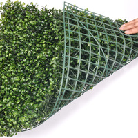 Panneau de haie artificielle en buis PE 50x50cm, résistant aux UV, mur végétal vert, écran d'intimité pour intérieur/extérieur, mariage