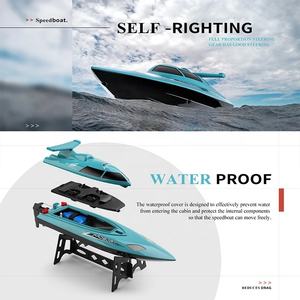 2.4Ghz télécommande <span class=keywords><strong>bateau</strong></span> de course jouet électrique rc haute vitesse <span class=keywords><strong>bateau</strong></span> modèle auto-redressant étanche hors-bord jouet pour piscines ou lac - Product Image 4