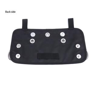Plaque dorsale BCD de plongée avec ceinture, pour position Back Fly Turn Side Hanging, en Acier inoxydable/Nylon/PET, Noir Argent - Product Image 3