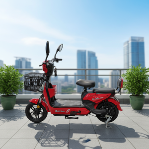 Bicicleta Eléctrica Digital con Marco de Acero y Batería de Plomo-Ácido de 48V 12AH/20AH para Adultos, Motor de Cubo Trasero de 350W/500W, Bicicleta Urbana Electrónica - Product Image 3