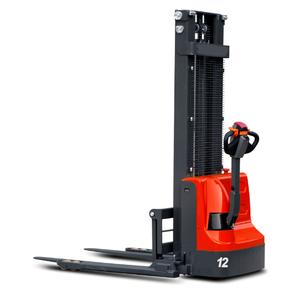 中国ブランド1150MM CDD12J-K電気パレットスタッカー100% 電力1.2T積載容量スタンドオン産業用フォークリフト - Product Image 2