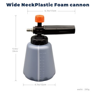 ปืนฉีดโฟมพลาสติกแบบกำหนดเองพร้อมหัวฉีดโฟมโลหะและรูปแบบการพ่นที่กว้างขวางเพื่อการล้างรถยนต์และรถบรรทุกอย่างมีประสิทธิภาพ - Product Image 5