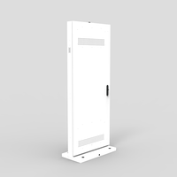 Kiosco Publicitario LCD para Exteriores con Ventilador y Resistencia al Agua, Kiosco de Pie para Exteriores de 55 Pulgadas, Monitor LCD para Exteriores de 3000 Nits