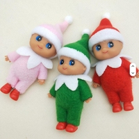 2025 heiß verkaufte Weihnachten Baby dunkle Haut Elf Puppen Baby Elfen Puppen Spielzeug Weihnachts dekoration für Kinder Geschenke