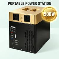 Station d'alimentation portable robuste et étanche pour le camping en plein air, générateur solaire hors réseau avec corps en acier