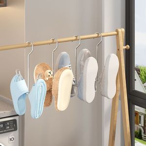 Stainless Steel Double Hook Shoe Rack For Balcony And Windowsill Durable Outdoor Use 3kg Load Capacity - Product Image 3