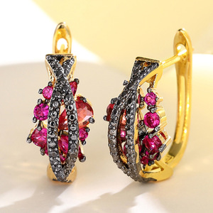 Orecchini a polsino geometrici da donna, eleganti gioielli alla moda, accessorio di tendenza per feste, design minimalista per uso quotidiano - Product Image 4