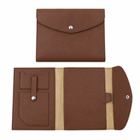 Protège-cahier A5 en cuir PU à trois volets pour agenda quotidien et hebdomadaire, carnet de notes professionnel en cuir PU pour entreprise et bureau