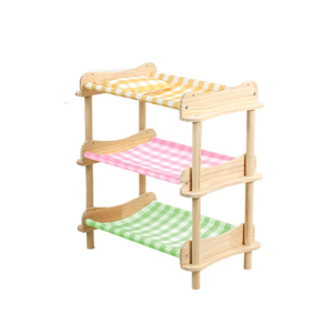 3-<strong>Tier</strong> Solid Wood <strong>Cat</strong> <strong>Bed</strong> with Sisal Pad - Extra Large Multi-Functional Scratching &amp; Resting Perch for All Seasons - Product Image 4