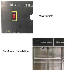 Mezcladora de <span class=keywords><strong>McFlurry</strong></span> de Alta Velocidad Directo de Fábrica, Sin Derrames, Económica, para Helados Blizzard - Product Image 4