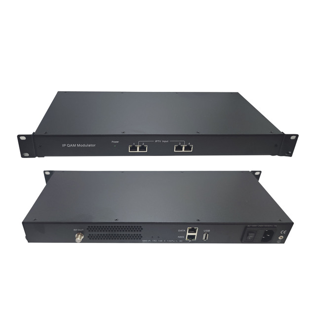 4CH DVB-T Modulator with IP Input-Stable RF Output TS Re-multiplexing & Web NMS Management for TV Stations