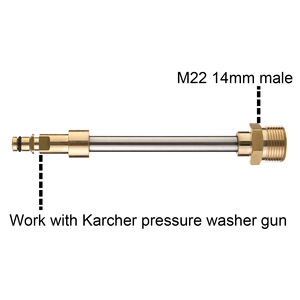 Adaptateur de <span class=keywords><strong>pistolet</strong></span> de nettoyeur haute pression raccord rapide raccord rapide M22 14mm raccord Compatible <span class=keywords><strong>pistolet</strong></span> <span class=keywords><strong>Karcher</strong></span> - Product Image 2
