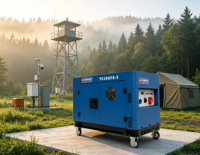 15kVA Leise Dieselgeneratoren 10kW Nennleistung 11kW Maximalleistung V-Twin Zweizylinder Elektrostart Dieselaggregat AVR 25L Kraftstofftank 230V 400V