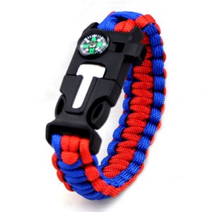 Randonnée d'urgence Paracord Corde Camping en plein air Paracord Bracelet avec boussole - Product Image 5