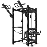 Cage de musculation multifonctionnelle Smith Machine pour squats, usage domestique et commercial, entraînement de musculation