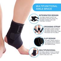 Attelle de cheville Youjie D34-1 en néoprène pour le sport, protection athlétique, soutien pour le basketball, conception 3D, souple et réglable