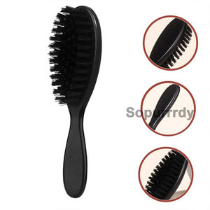 Brosse à barbe personnalisée avec logo, brosse à cheveux pour hommes, accessoires de coupe de cheveux, outils de nettoyage du visage, peigne à barbe, outil pour cheveux, peigne en plastique - Product Image 3