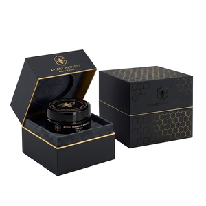 Coffret Cadeau de Luxe du Fabricant, Impression Personnalisée, Boîte d'Emballage en Carton Rigide pour <span class=keywords><strong>Gelée</strong></span> <span class=keywords><strong>Royale</strong></span> et Miel Noir - Product Image 2