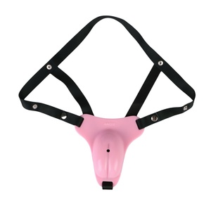 Transvestite Chastity Lock Realistic Vulva Silicone Chastity Pants Penis Restraint Male Anti-ejaculation Chastity Lock Adult <b>Toy</b> - Product Image 5
