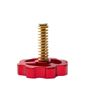 Écrou de nivellement de lit d'imprimante 3D CR10Ender3, M4, en alliage d'aluminium rouge, Kit entièrement en métal pour accessoires d'imprimante 3D CR10 Ender - Product Image 1