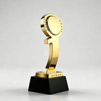 Trophée sportif en métal moulé sur mesure avec impression UV, plaqué or, pour événements et souvenirs