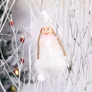 Ornement de Noël en tissu ange fille mignon, fait main, à suspendre, pour décorations d'arbre, vente en gros, petites commandes acceptées pour les vendeurs Etsy et Amazon - Product Image 4