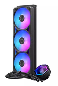 Enfriador de CPU para juegos Cooler Master ARGB Dragon Shadow LCD B360 LCD Core II con refrigeración líquida para PC, cubiertas superiores dobles, iluminación RGB direccionable GEN 2. - Product Image 4