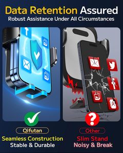 Support multifonctionnel pour téléphone Voiture 360 degrés Support pour téléphone de tableau de bord à une touche Support pour téléphone de voiture à ventouse - Product Image 5