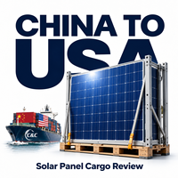Avis sur le transport de panneaux solaires de Chine vers les États-Unis par un transitaire de conteneurs