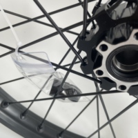 Kit de roue à rayons droits Tough StraightPull noir 19x1.4 avant, moyeu anodisé noir pour Surron Light Bee, pièces de rechange pour motocross