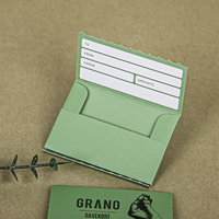 Boîte de rangement en papier pour carte de membre ultime avec ouverture à glissière et fermeture adhésive double face, rangement sans tracas