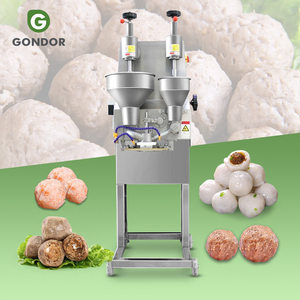 Untuk Usaha Praktis 2 Head Pembuat Pencetak Stuff <b>Fish</b> Ball Roll Mesin Bakso Meatball Molding <b>Machine</b> - Product Image 1