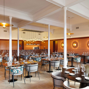 Высококлассная элегантная роскошная дизайнерская мебель для интерьера ресторана, распродажа, столы из массива мрамора, буфет - Product Image 1