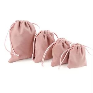 Pochette à cordon en velours personnalisée pour bijoux, petite taille, impression sérigraphique couleur personnalisée pour boucles d'oreilles, colliers, bagues, bracelets - Product Image 2