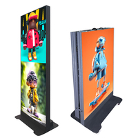 Pantalla LED P2.5 de paso fino, plegable y móvil, de alto brillo, con unión de video wall multipantalla