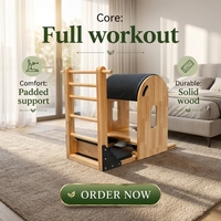 Accesorio para Reformer de Pilates, Escalera de Madera de Roble MJD M301A, para Estiramiento Corporal