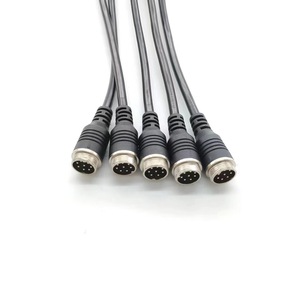 สายต่อปลั๊กการบิน M12 4 คอร์ 24AWG ทองแดงบริสุทธิ์ สำหรับส่งข้อมูลวิดีโอสำหรับกล้อง 1080P - Product Image 4