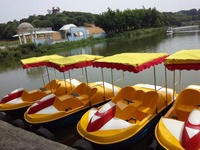 Bateau électrique à pédales en fibre de verre Meierya, fabricant d'origine, pas cher, pour parc aquatique, lac, capacité 4-5 personnes, garantie 12 mois, personnalisable
